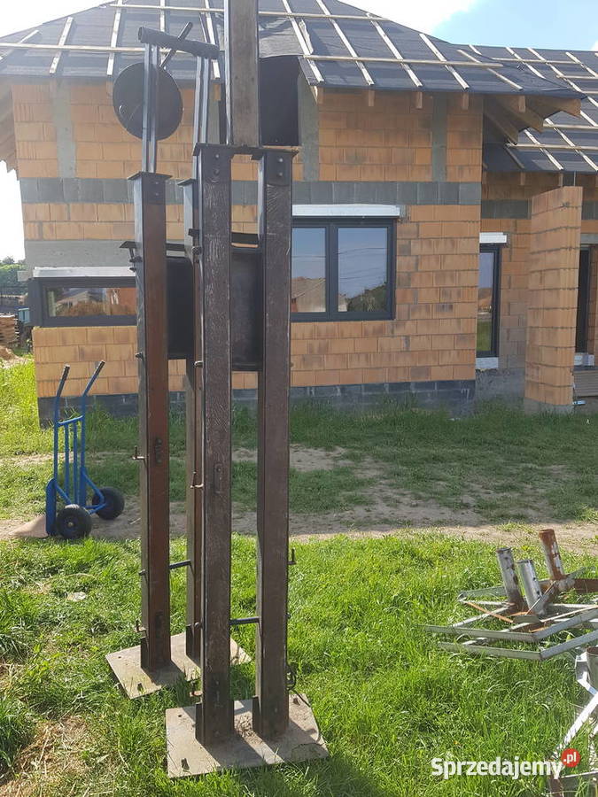 lampa ogrodowa stalowa ciężka 260 wysoka Głogowa