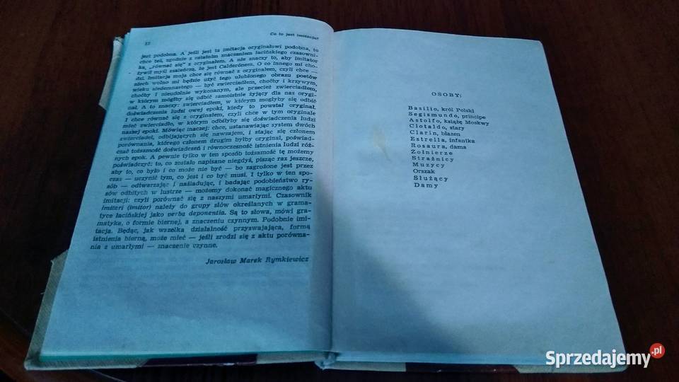 Życie jest snem Pedro Calderón de la Barca PIW Gdańsk