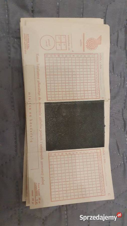 Stare kupony lotto i toto sportowe Warszawa