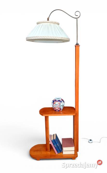 Lampa podłogowa ArtDeco z wbudowanym stolikiem z Suchorzew
