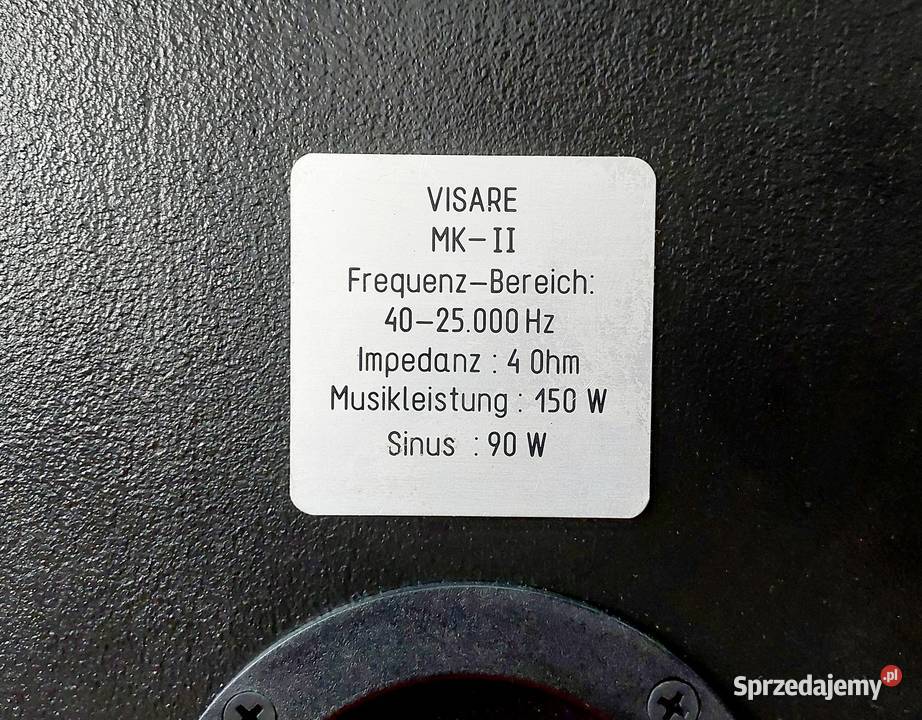 VISARE MK II 50 AC 012 Sojuz Kolumny Głośniki Słuchawki i głośniki Starachowice sprzedam