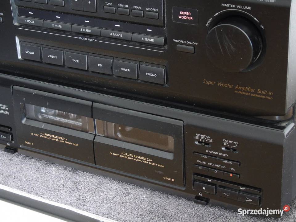 Wzmacniacz z radiem i magnetofon Sony HSTSE581 Jasło