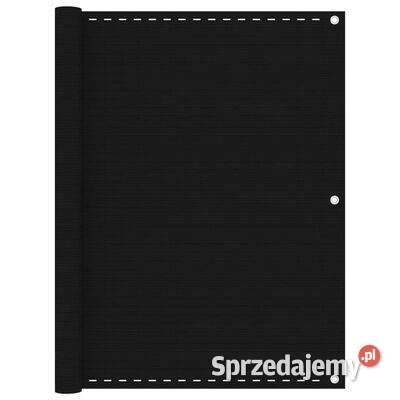 vidaXL Parawan balkonowy czarny 120x400 Warszawa