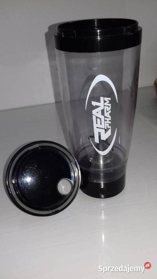 Shaker mieszadło elektryczne bidon sportowy Real Kołobrzeg