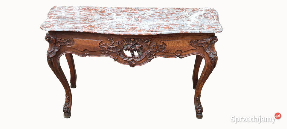RZEŹBIONY STOLIK KONSOLA LUDWIKOWSKA sprzedam