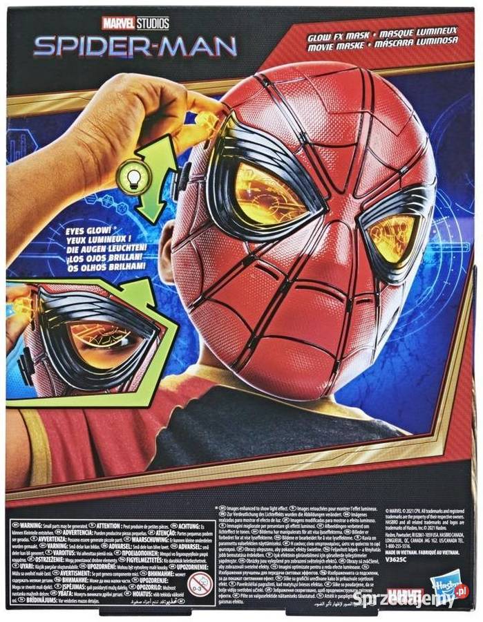 Maska Spiderman Podświetlane Oczy Światło Hasbro Mogilany
