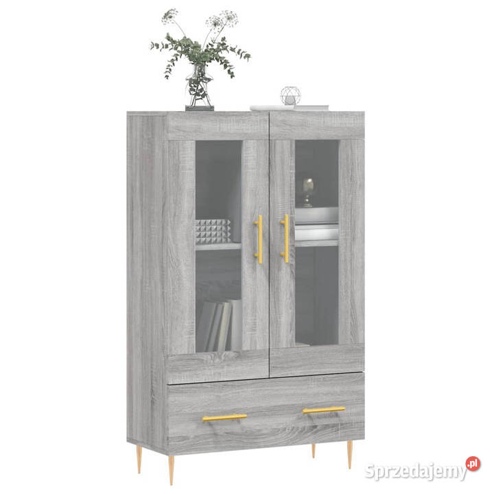 Wysoka szafka szary dąb sonoma 695x31x115