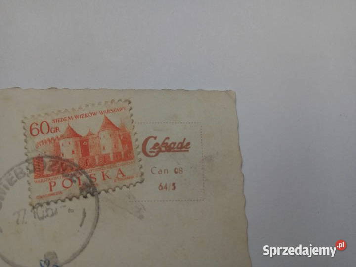 Pocztówka Niemiecka z 1962r PRLu Znaczek śląskie Dąbrowa Górnicza sprzedam