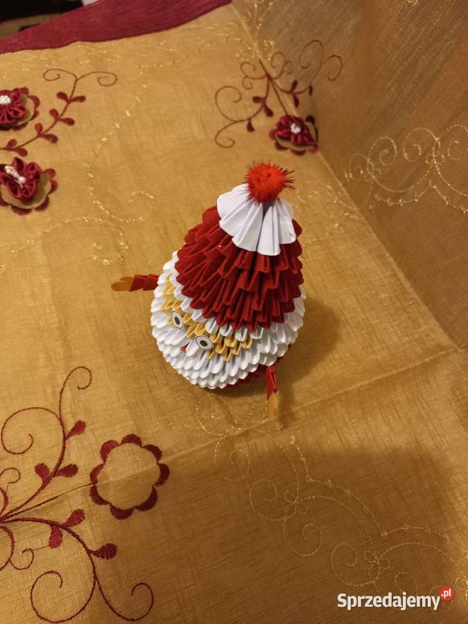 Mikołaj prezent dekoracja rękodzieło origami Puławy