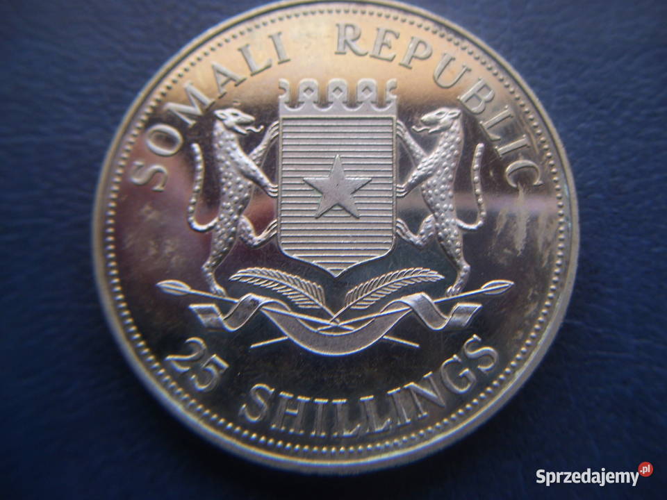 Stare monety 25 szyling 2004 Somalia Lesko