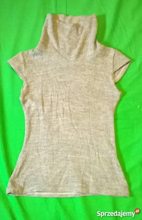 Śliczny szary golf bez rękawów Warszawa sprzedam