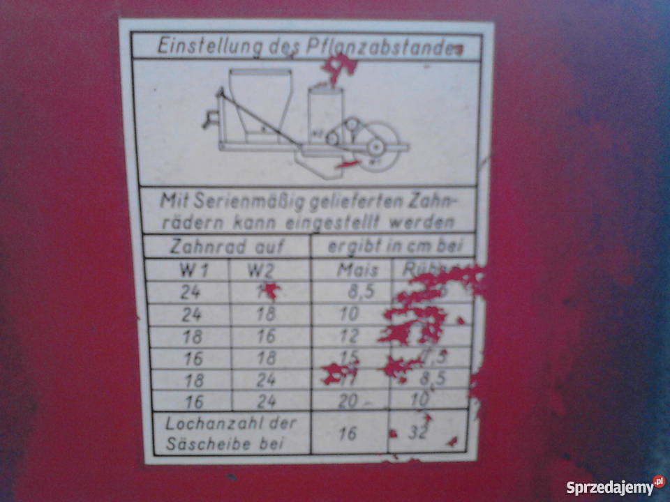 Siewnik do kukurydzy Feldherr Original z siewniki i sadzarki kujawsko-pomorskie