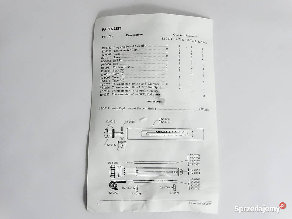 Psychrometr obrotowy Bacharach 127013 Sling sprzedam