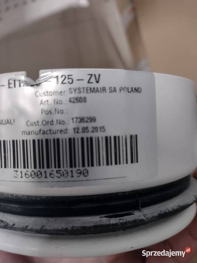 Nowa klapa przeciwpożarowa PKICEI120S125ZV Kraków