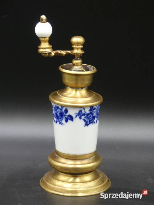 Piękny młynek do pieprzu z różami porcelana Antyki, Sztuka, Kolekcje Poznań sprzedam