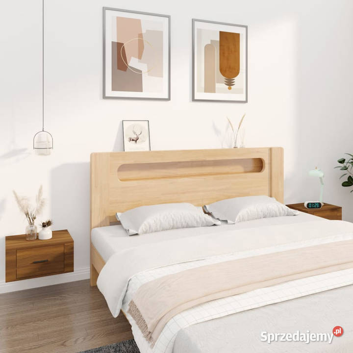 Wiszące szafki nocne 2 brązowy dąb 50x36x25 Warszawa sprzedam