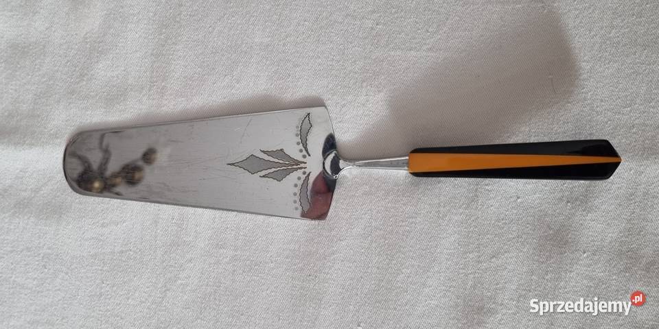 Łopatka do ciastatortu plastikowa rękojeść PRL Warszawa