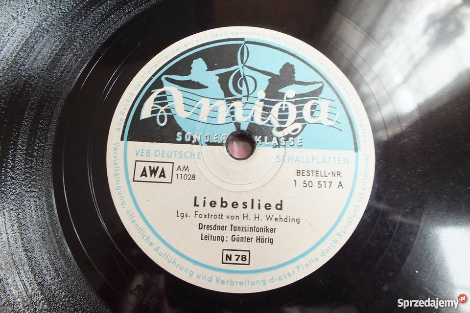 Płyta winylowa szelakowa niemiecka gruba ciężka Żary