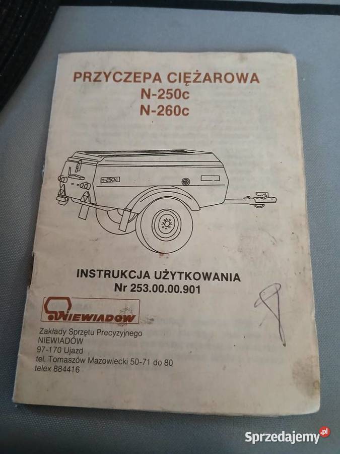 Przyczepka Niewiadów N250c 126p Kempingowe Klucze