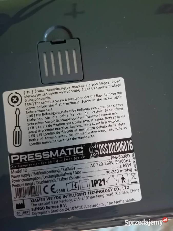 Presmaticc masaż limfatyczny