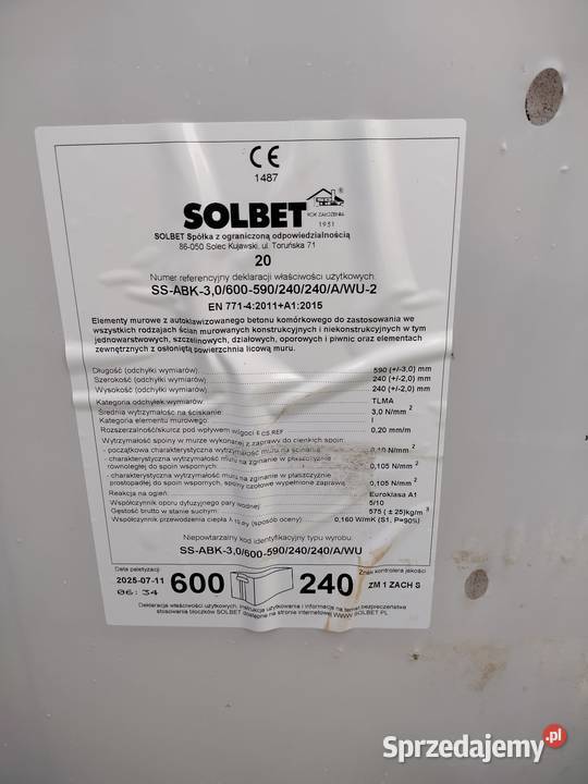 SOLBET bloczki Bydgoszcz