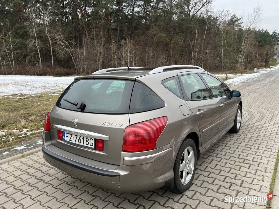Peugeot 407 20 HDi 136 2008r lubuskie Zielona Góra