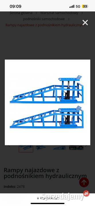 Rampy najazdy z podnośnikiem hydraulicznym Bochnia