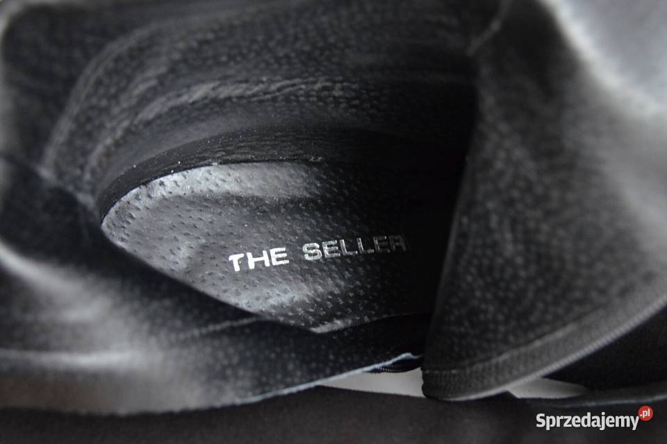 ŁADNIE dopasowne kozaki The Seller szpilka zamsz podlaskie sprzedam