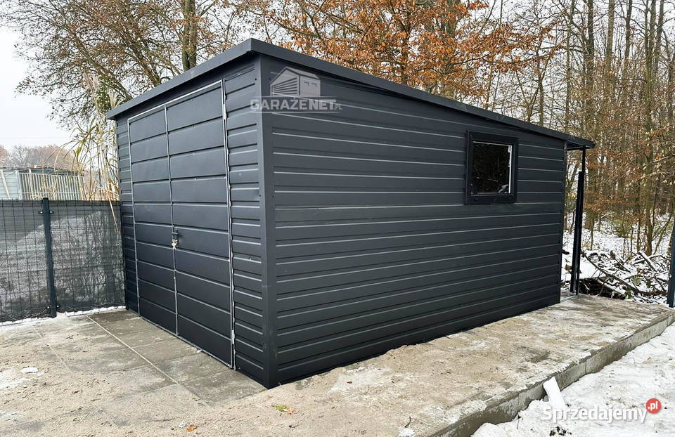 GARAŻ BLASZANY 3m x 5m WIATA 05X3 BRAMA Domki narzędziowe małopolskie Łapanów sprzedam