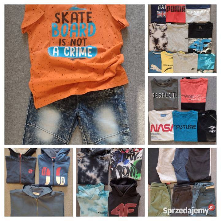 Ubrania chłopięce PAKA ubrań 152 Dąbrowa Górnicza sprzedam