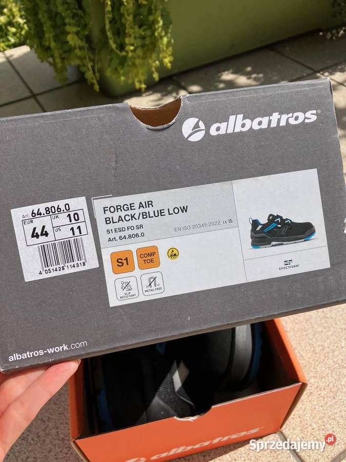 Buty obuwie ochronne męskie Albatros S1 44 nowe Pozostałe podkarpackie Nisko