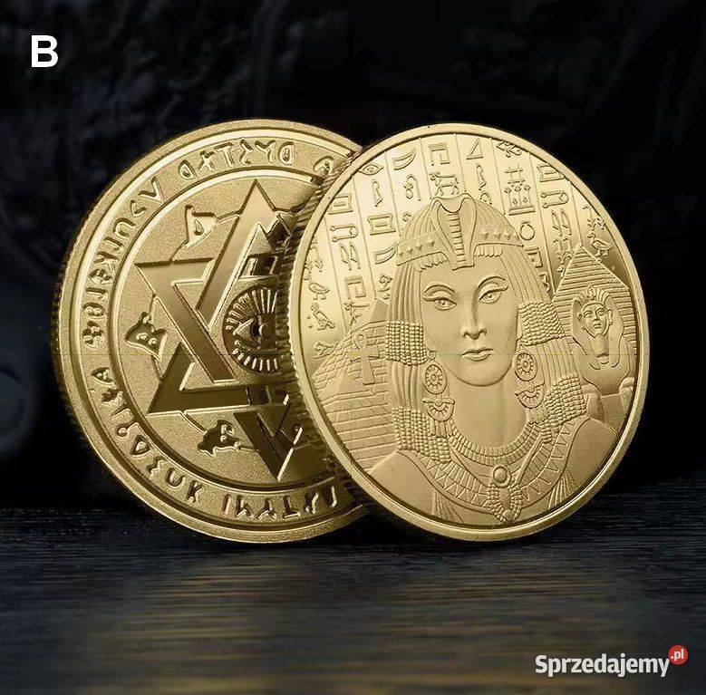 Monety pamiątkowe repliki w kolorze złotym 6 Numizmatyka Głuchołazy