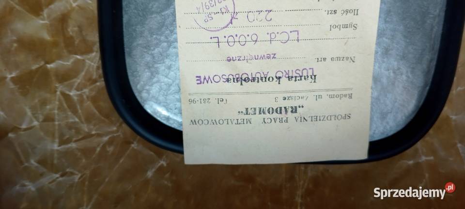 San H 100 h 25 h 27 lusterko z PRL u Jarosław