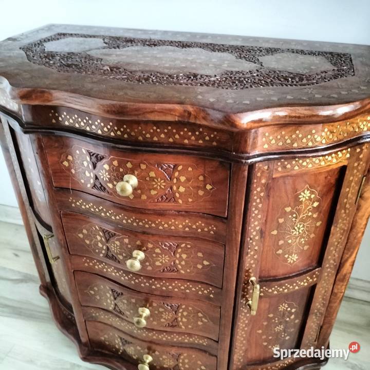 Orientalna komoda z drewna egzotycznego Komody
