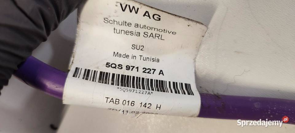 VW TAYRON PRZEWÓD AKUMULATORA 5QS971227A