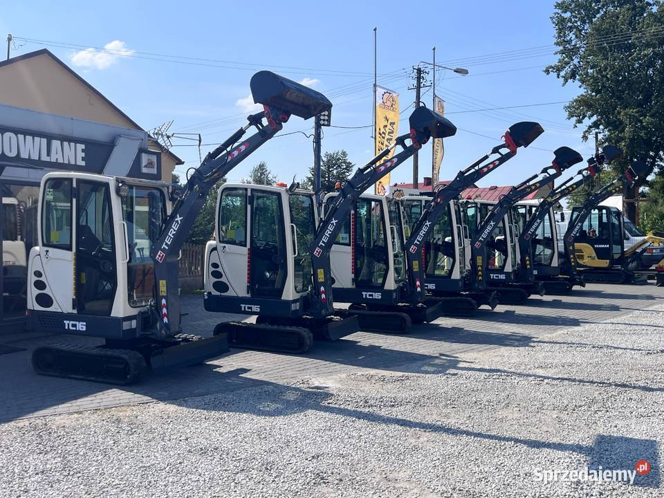 Mini koparka TEREX TC16 z 2015r 1800 rozsuwana 6 Złoczew sprzedam