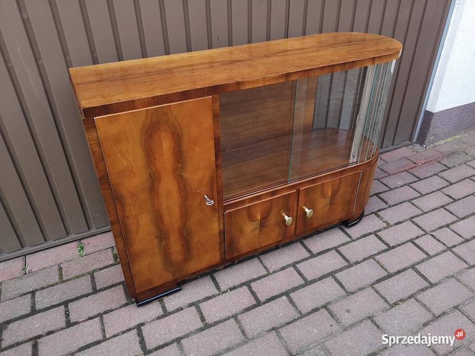 Barek Konsola Art Deco OrzechUnikat Stary Antyk Swarzędz