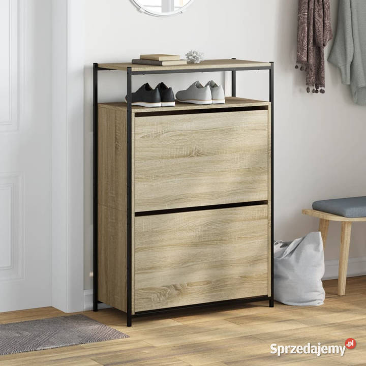 Szafka na buty dąb sonoma 75x34x112 WM840035 Warszawa
