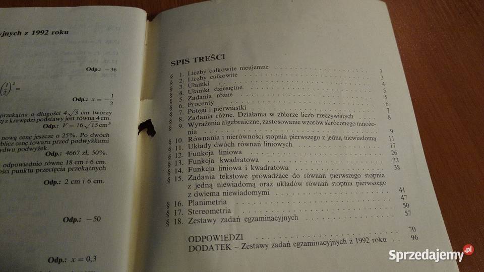 Z Pitagorasem do liceum zadania i ćwiczenia miękka Gdańsk