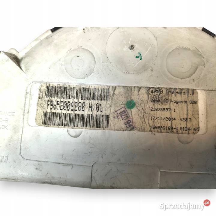 LICZNIK ZEGARY P9652008280 Citroen C3 I C2 11 14 lubelskie sprzedam