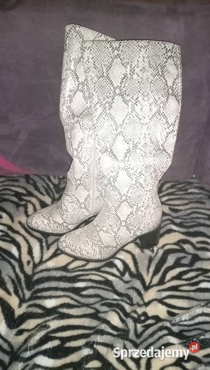 Buty Kozaki skóra węża 38 Olsztyn