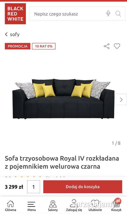 Kanapa z funkcją spania Bochnia