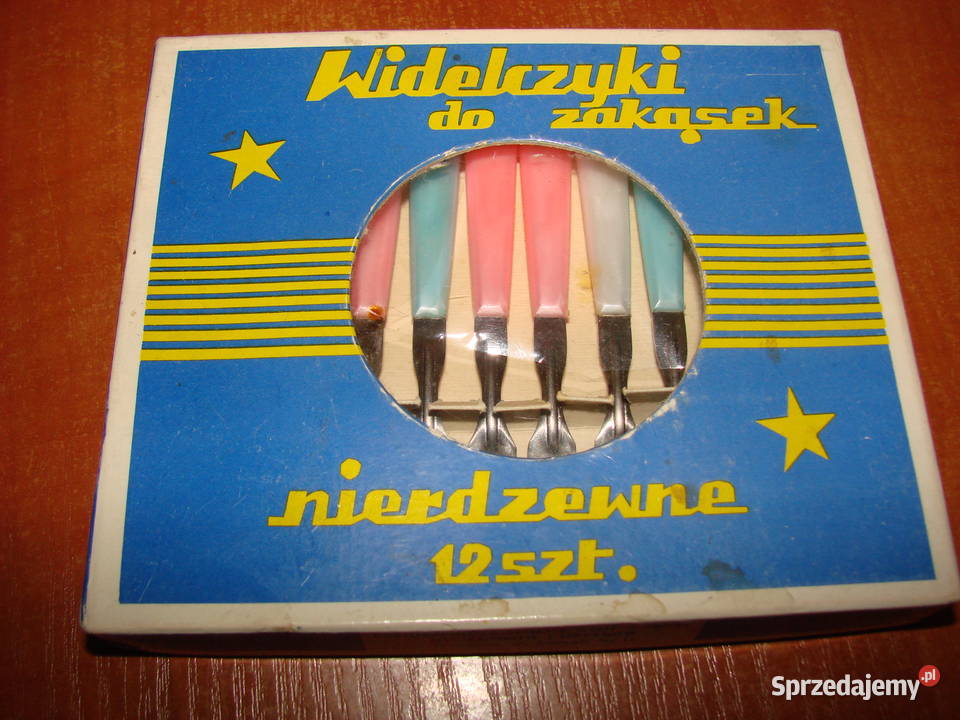 Widelczyki do zakąsek PRL Pruszcz Gdański