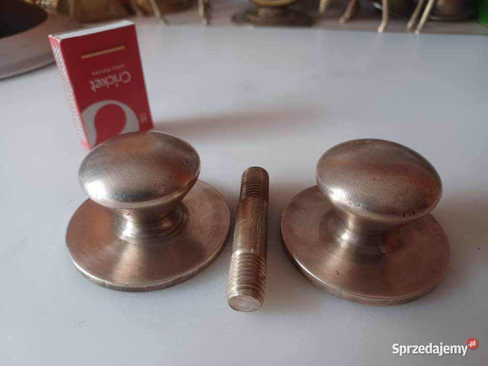 Gałki mosiężne do drzwi furtki bramy Poznań