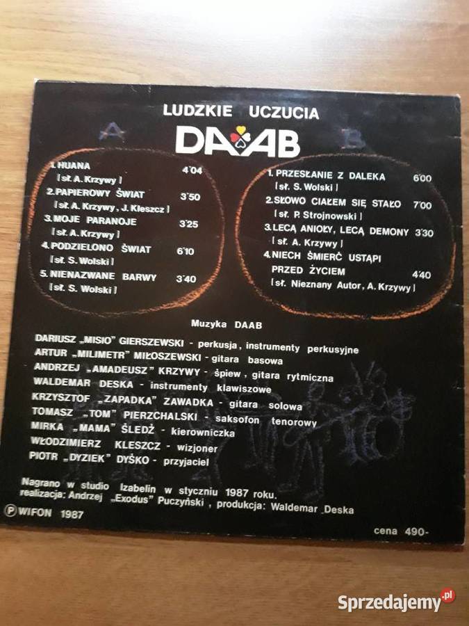 DAAB Ludzkie uczucia 1987 kolekcjonerskie Rzeszów