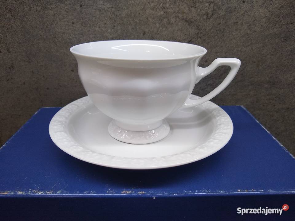 Filiżanka spodek Rosenthal Biała Maria Classic wielkopolskie Kalisz