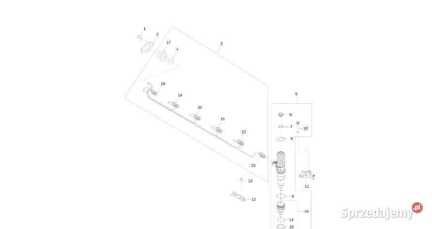 John Deere 9470RX Zespół wtryskiwacza elektr wielkopolskie Jastrzębniki sprzedam