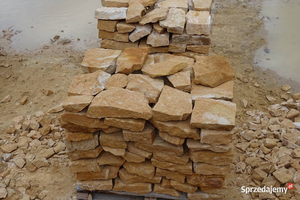 płaski kamień na ogród skalniak grilla murki do Radomsko sprzedam
