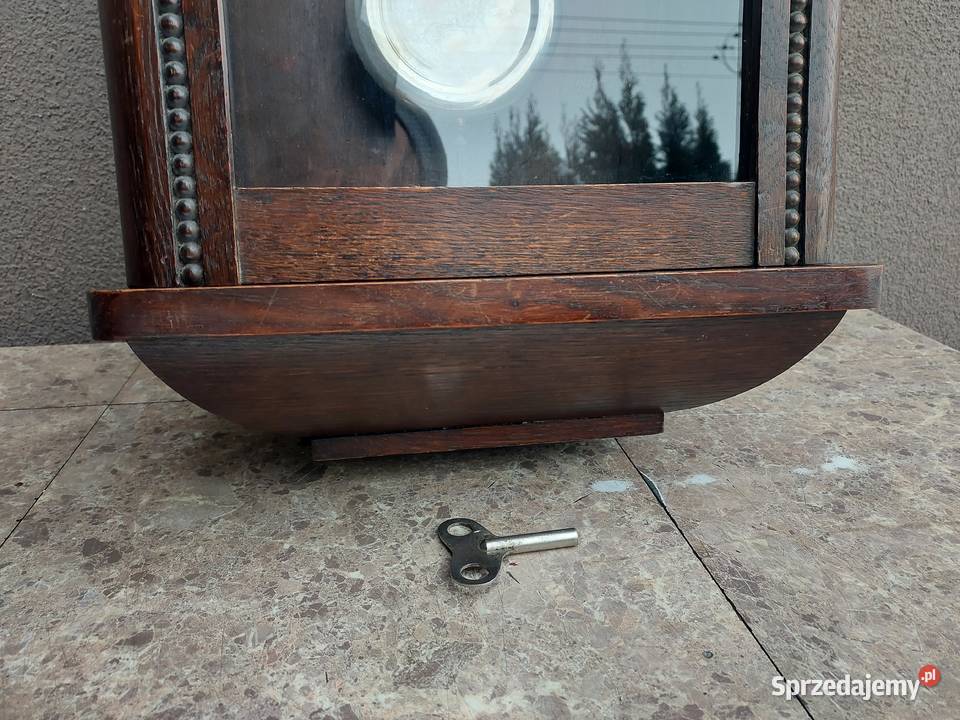 Stary zegar ścienny przedwojenny sprawny film Tczew