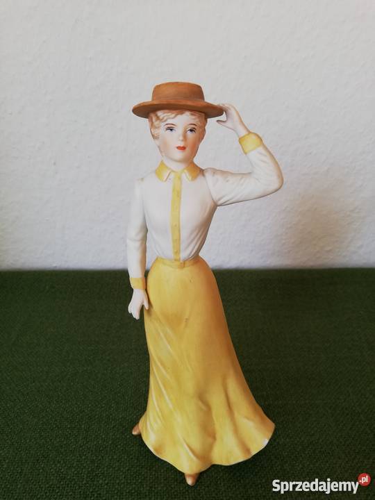 Dama w kapeluszu figurka Royal Gorlice sprzedam